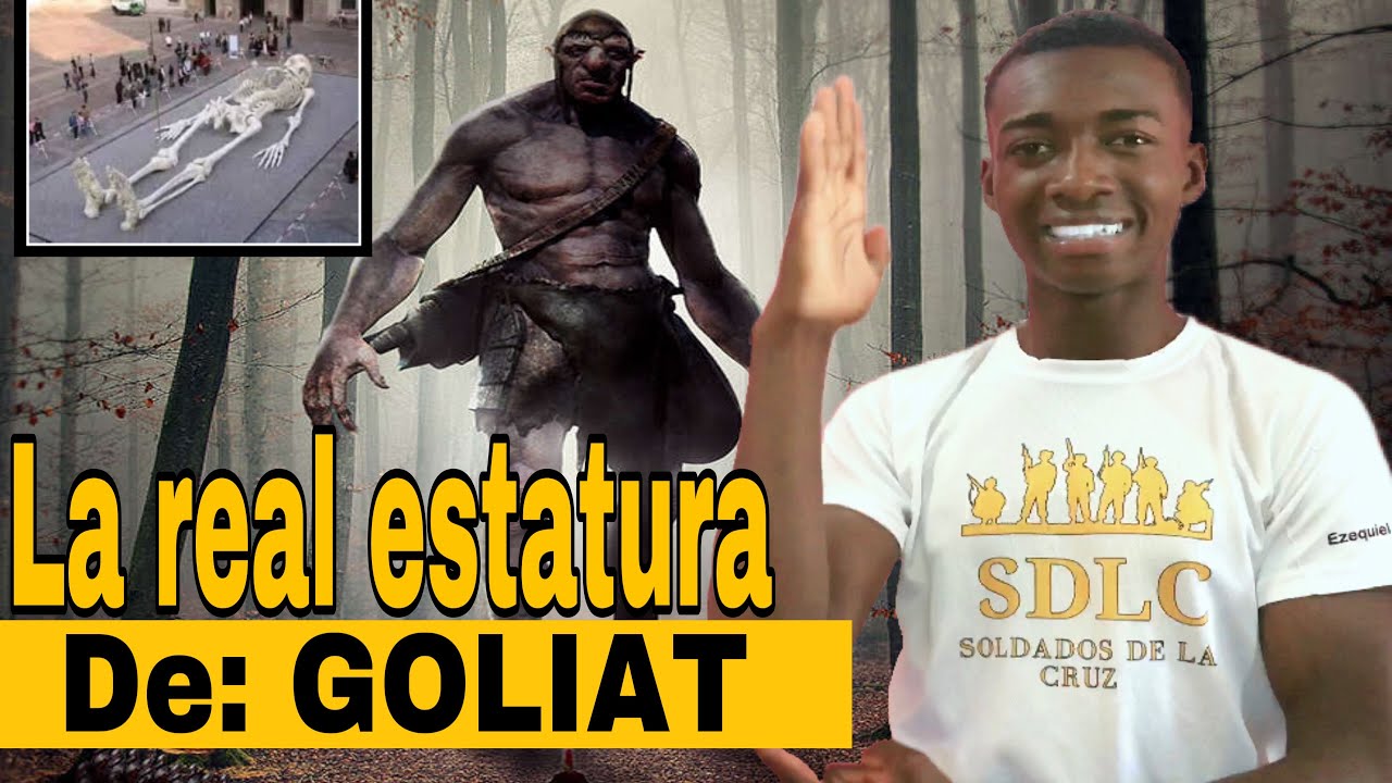 cuanto media goliat segun la biblia