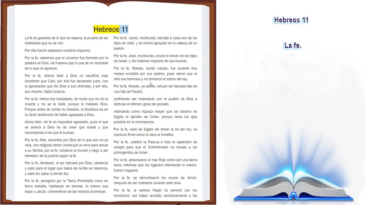 hebreos 11 biblia de jerusalen