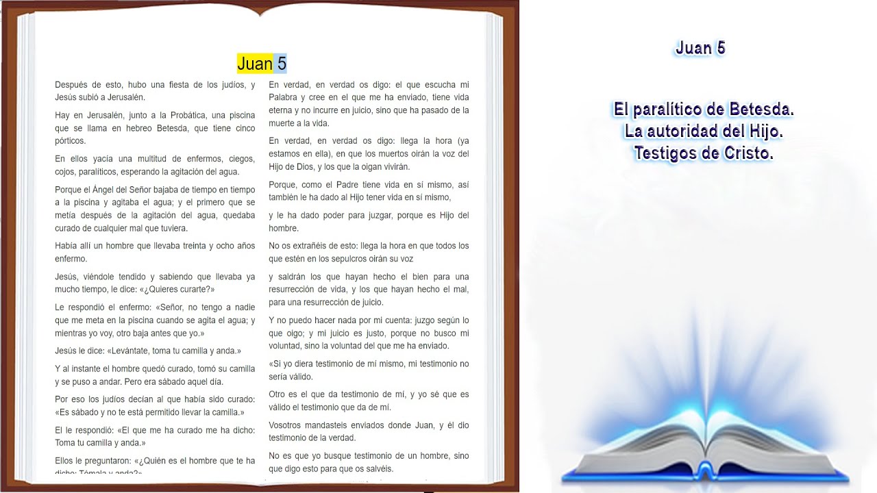 juan 5 biblia de jerusalen