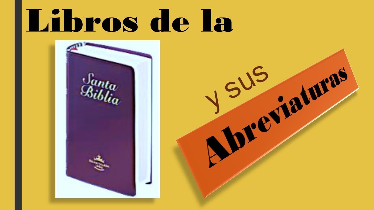listado de abreviaturas de la biblia