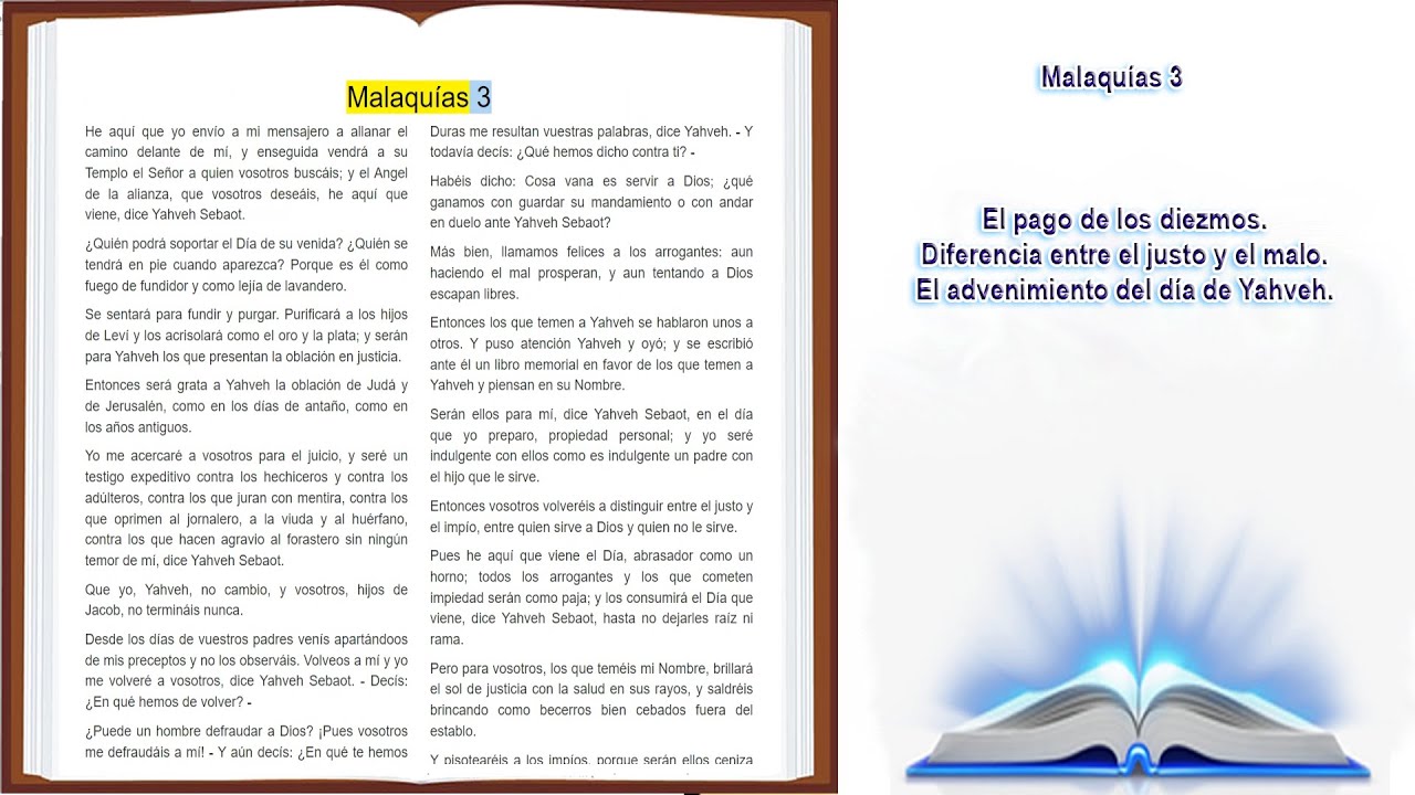 malaquias 3 biblia de jerusalen