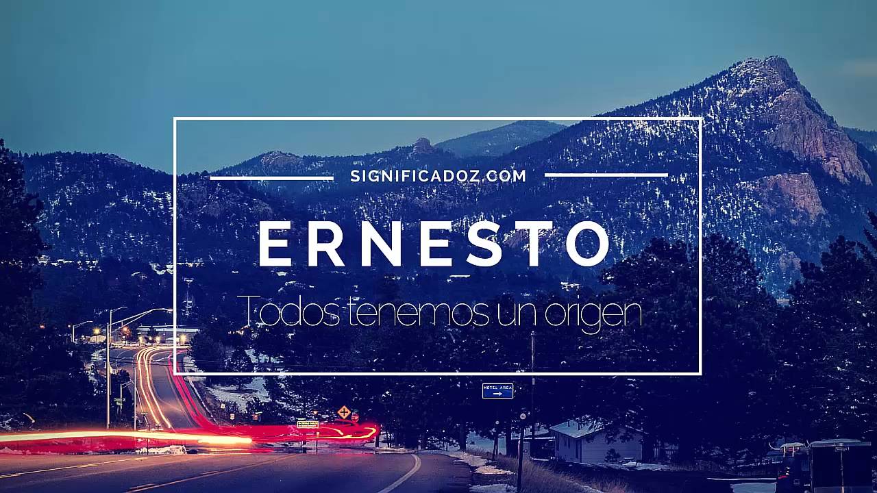 significado de ernesto en la biblia