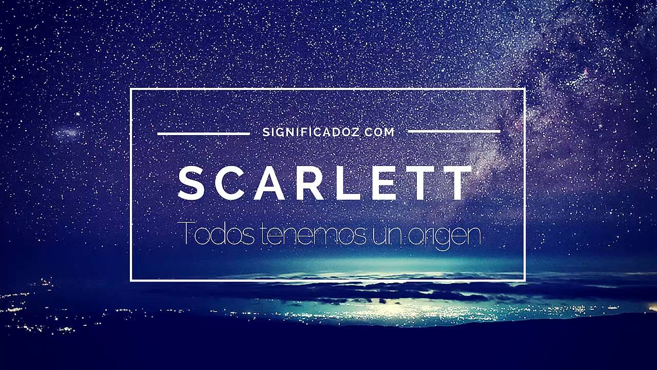 significado de scarlett en la biblia