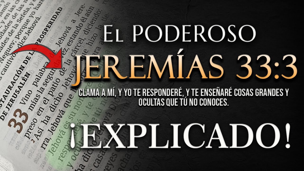 versiculo dela biblia jeremias 33.3