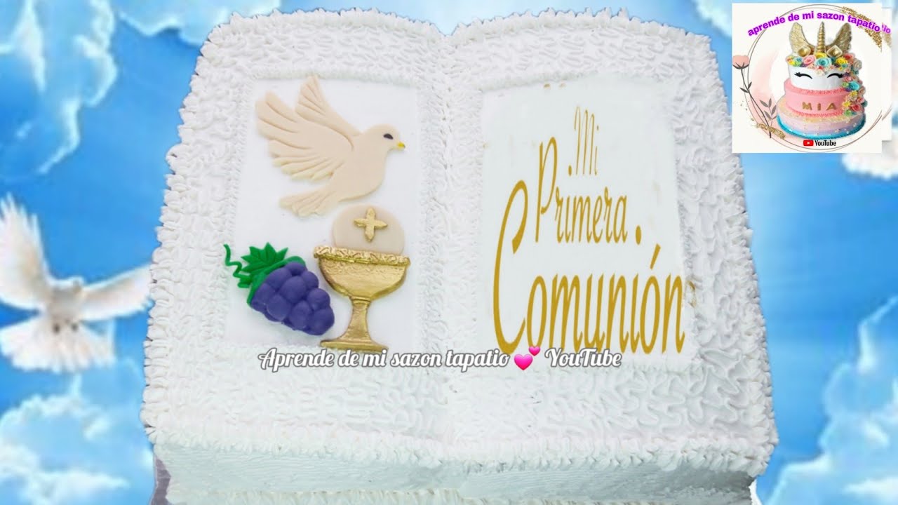 pastel de biblia para primera comunion
