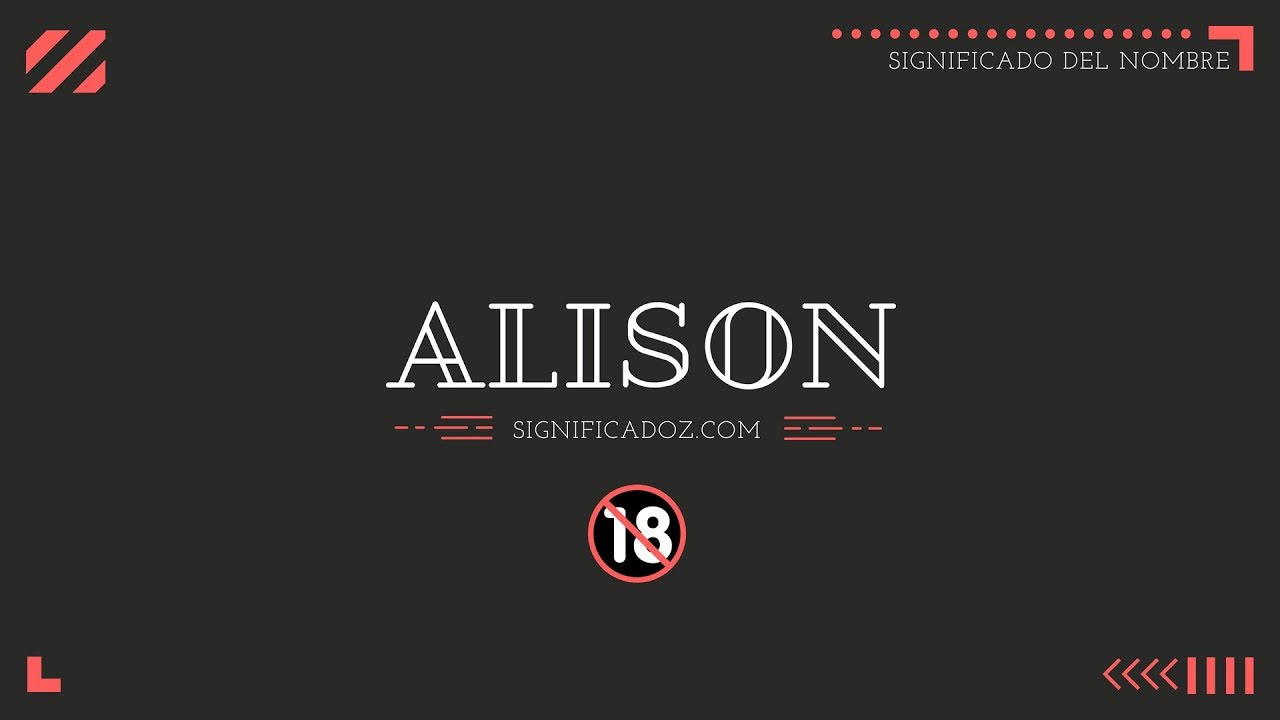 significado de allison en la biblia