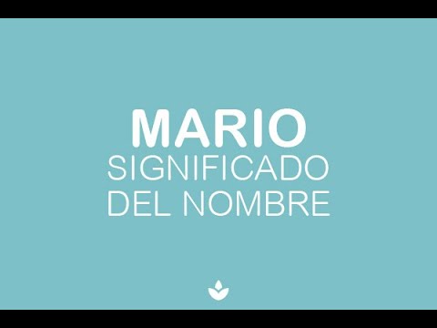 significado de mario en la biblia