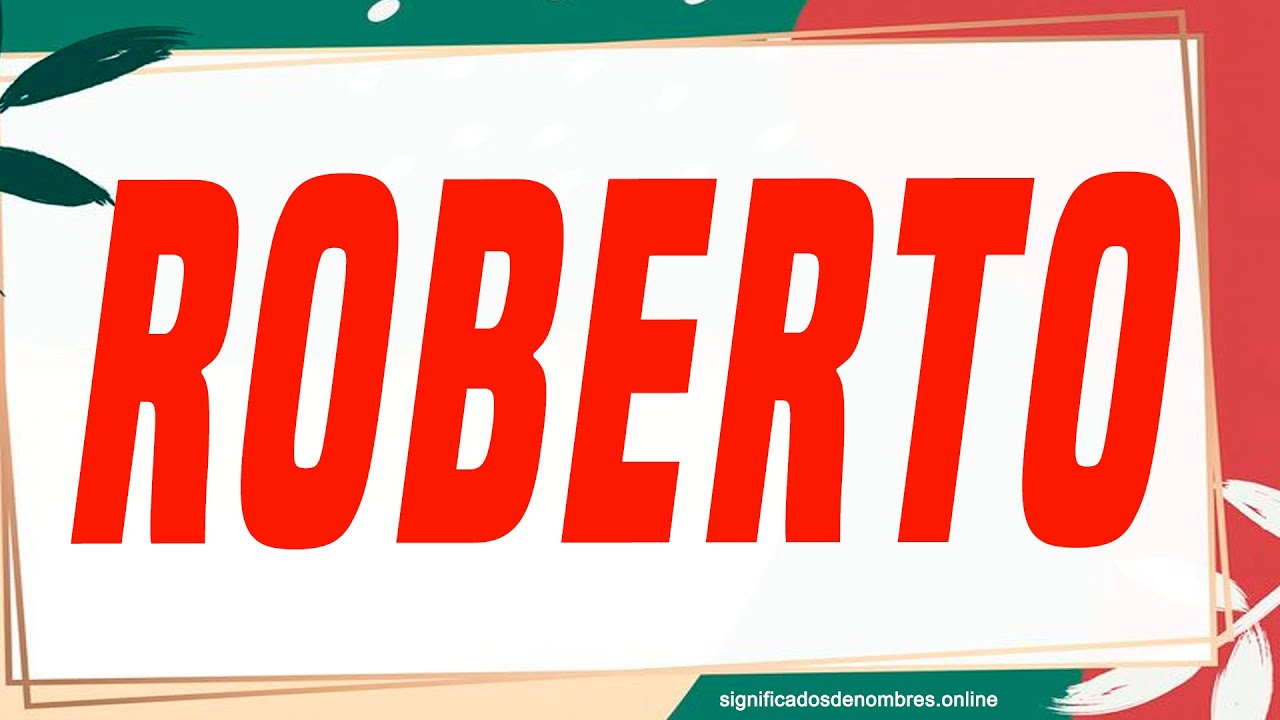significado de robert en la biblia