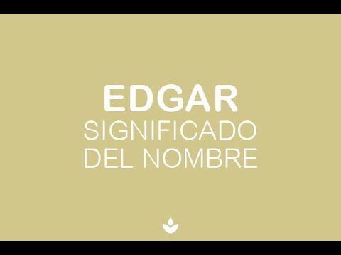 significado de edgar en la biblia