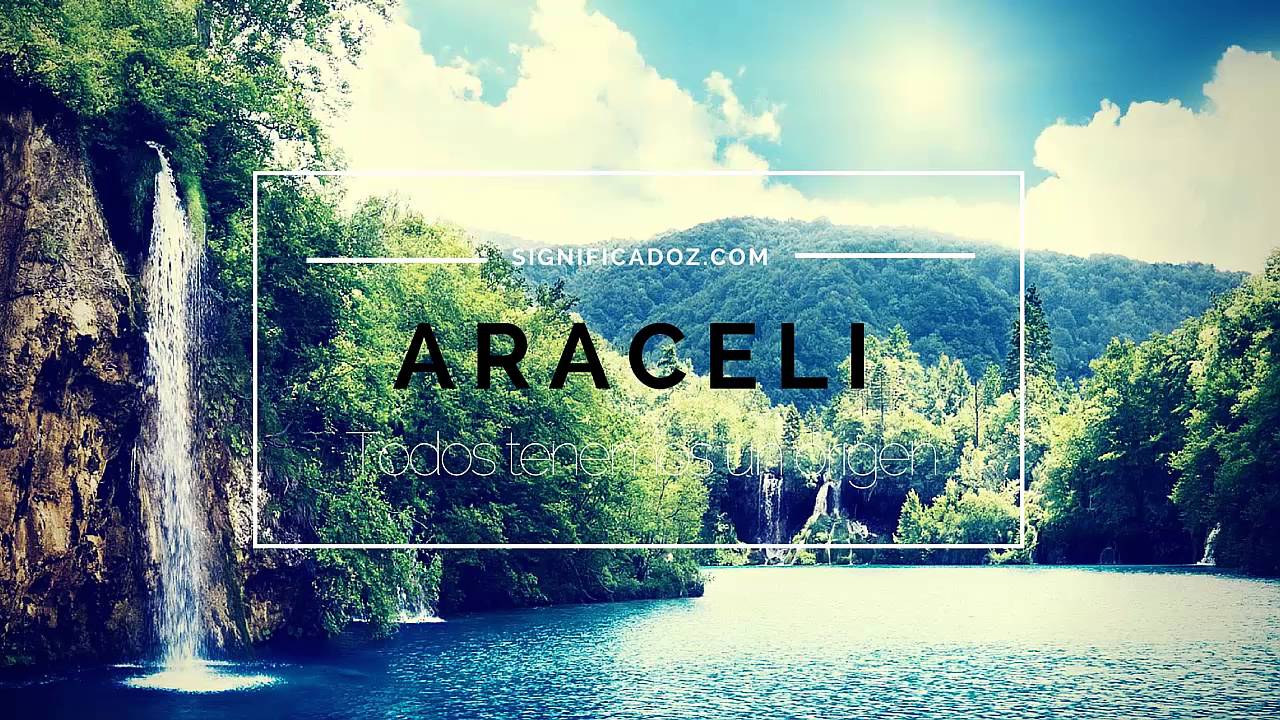 significado del nombre araceli en la biblia