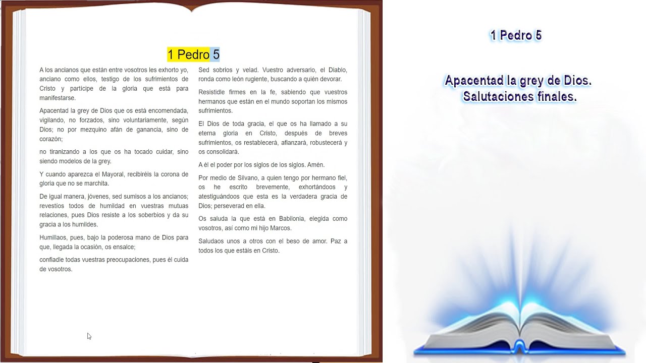 1 pedro 5 biblia de jerusalen