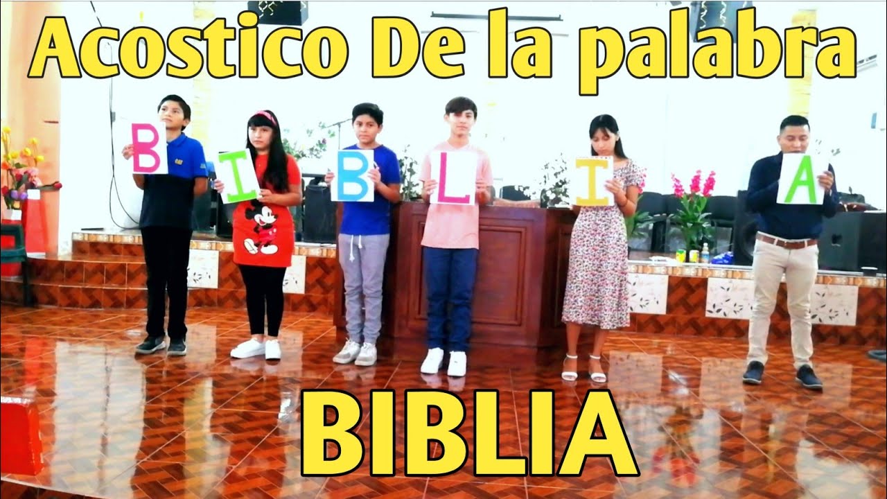 acrostico con la palabra biblia