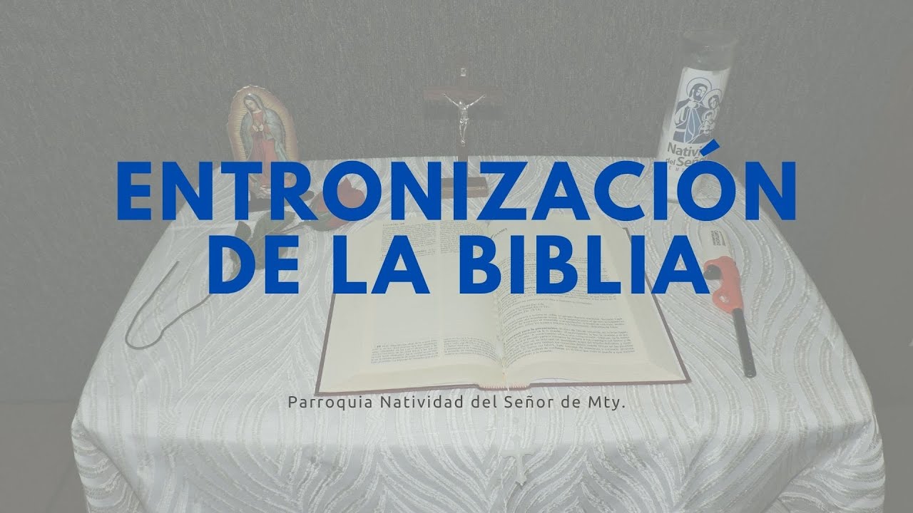 entronizacion de la biblia para niños
