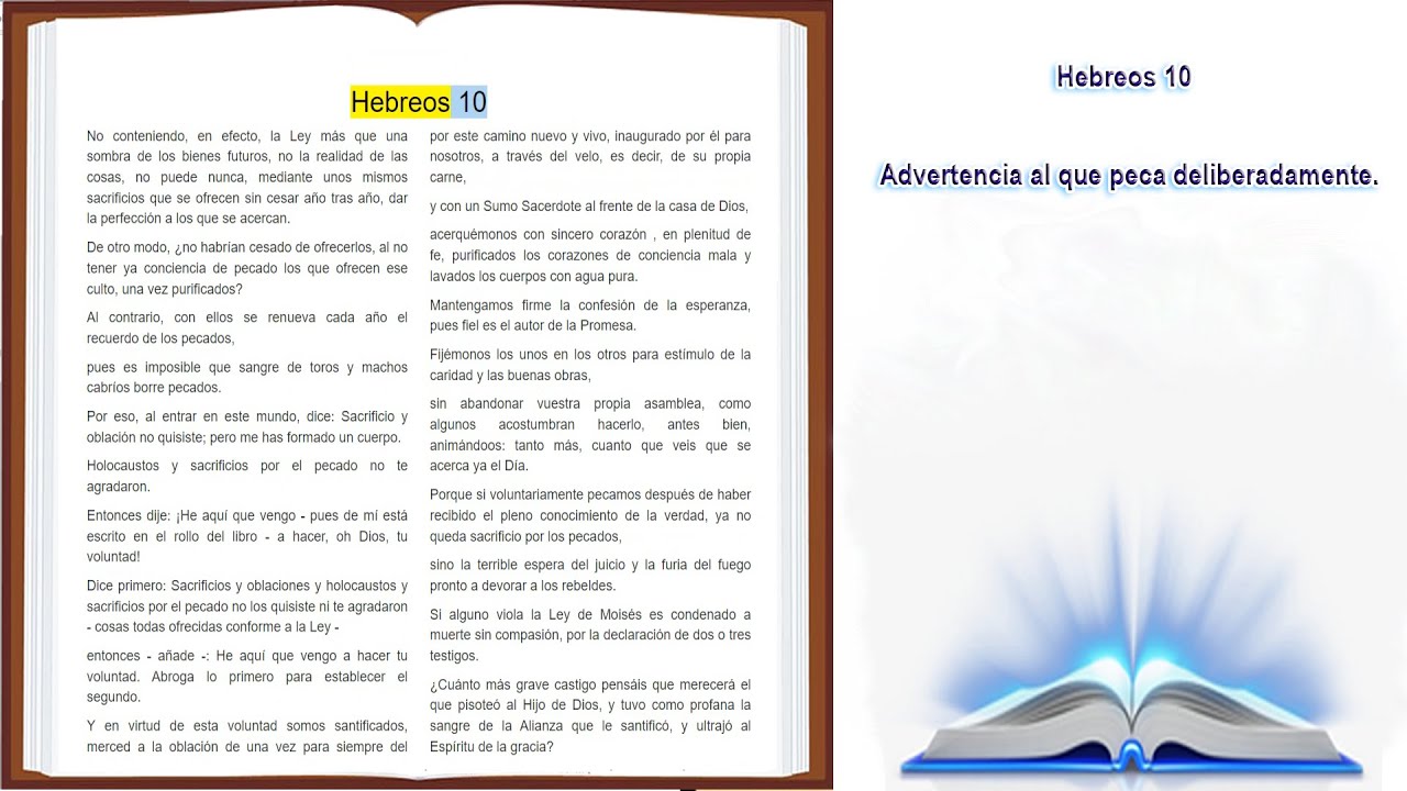 hebreos 10 biblia de jerusalen