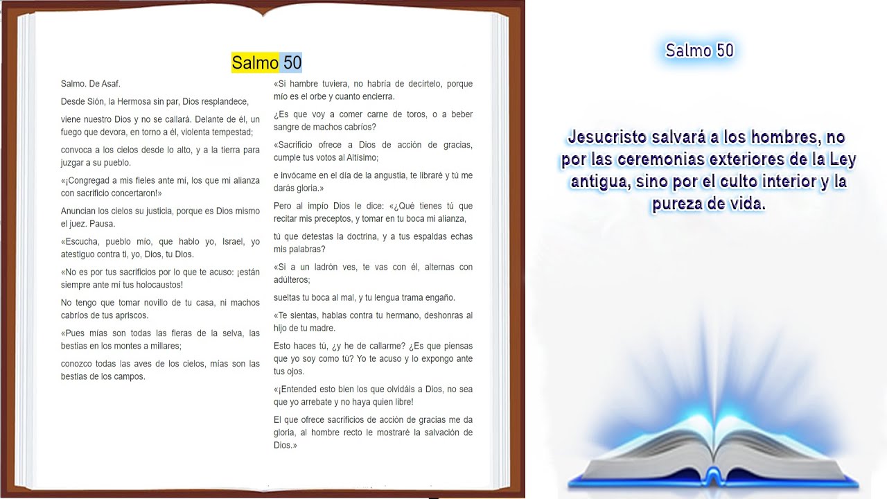 salmo 50 biblia de jerusalen