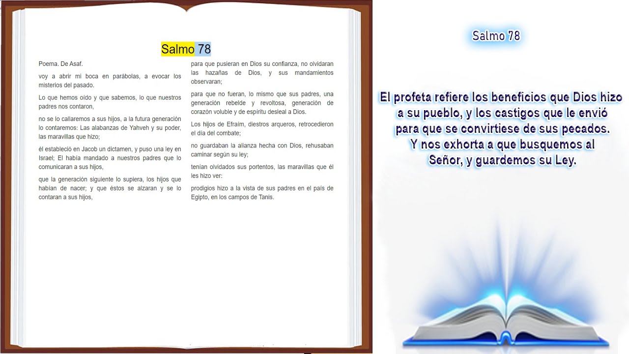 salmo 78 biblia de jerusalen