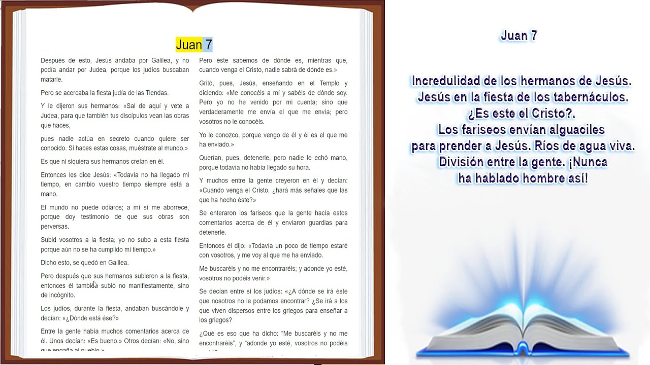 juan 7 biblia de jerusalen