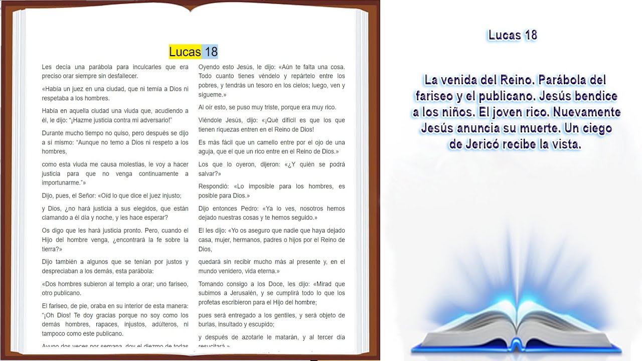 lucas 18 biblia de jerusalen