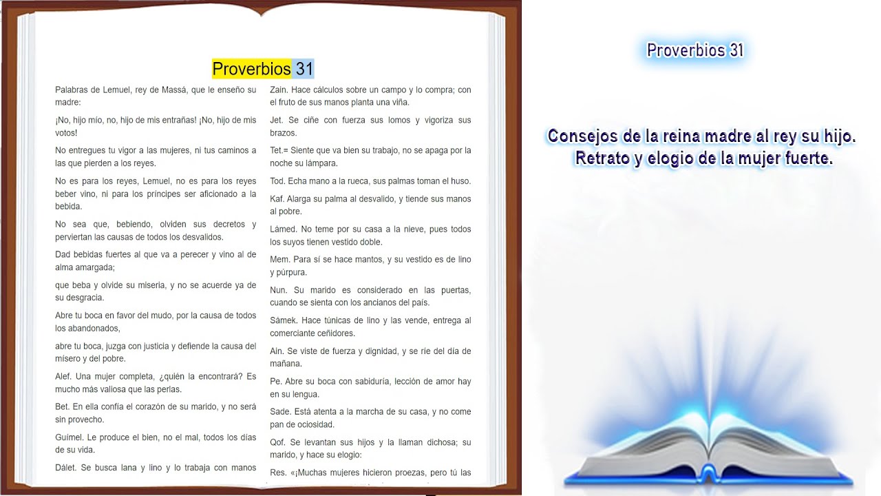 proverbios 31 10 31 biblia de jerusalen