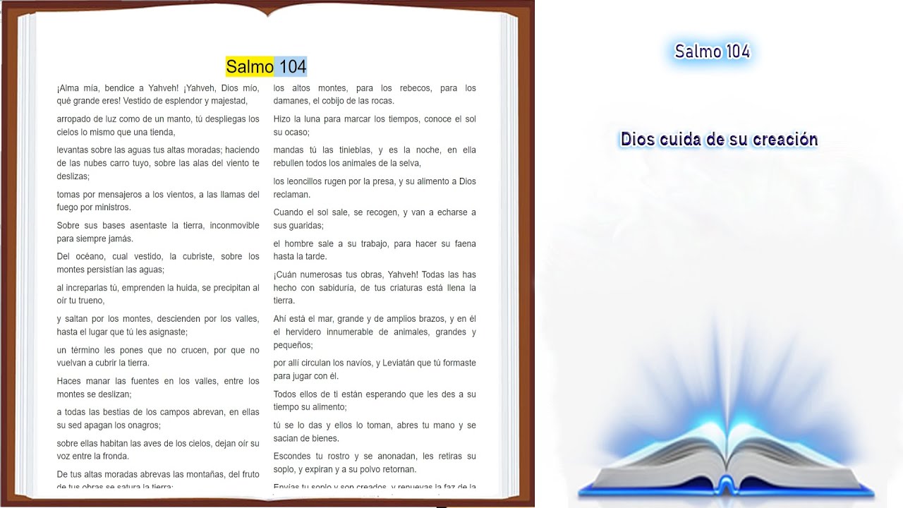 salmo 104 biblia de jerusalén