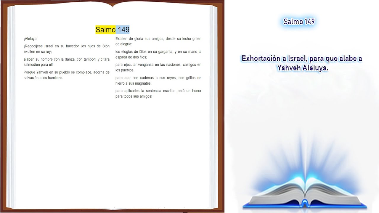 salmo 149 biblia de jerusalen