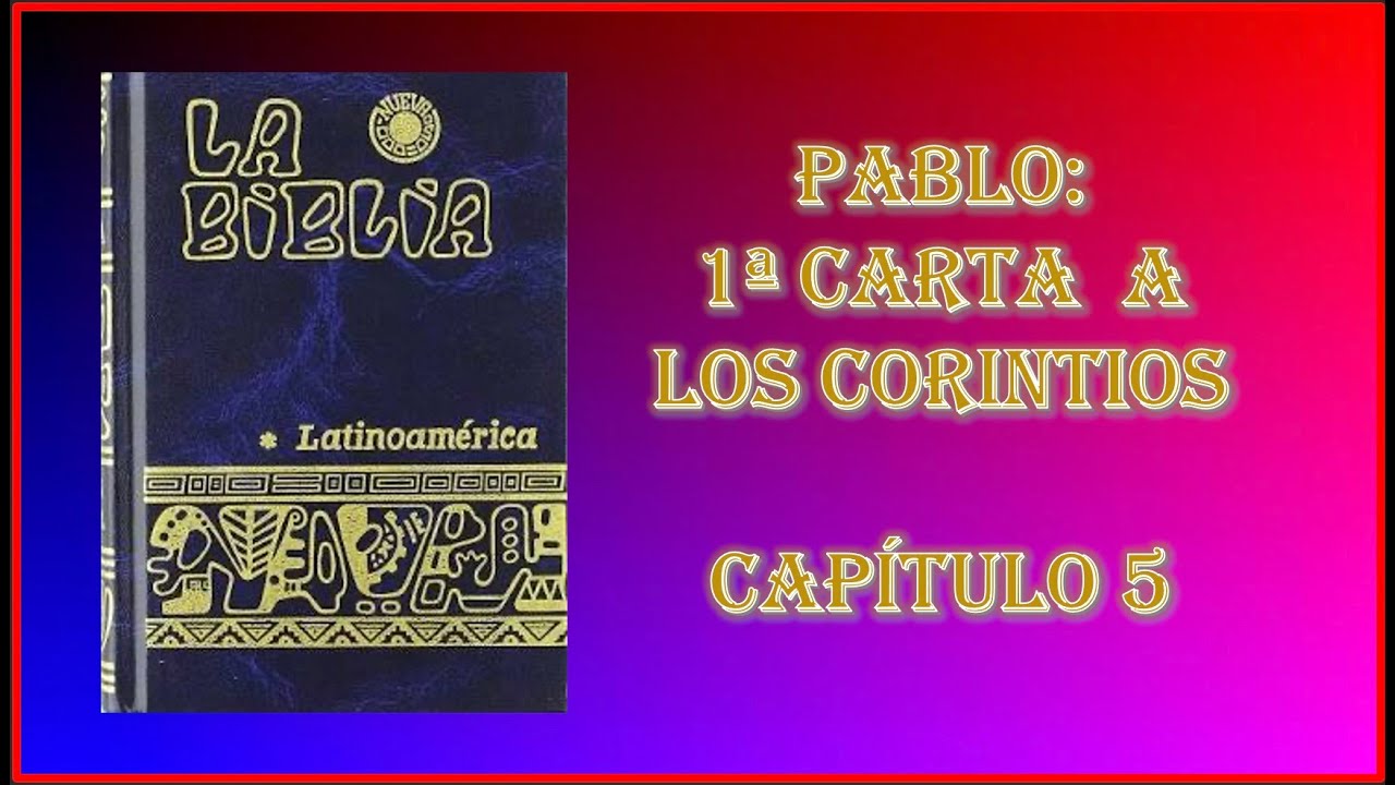 1 corintios 5 biblia latinoamericana